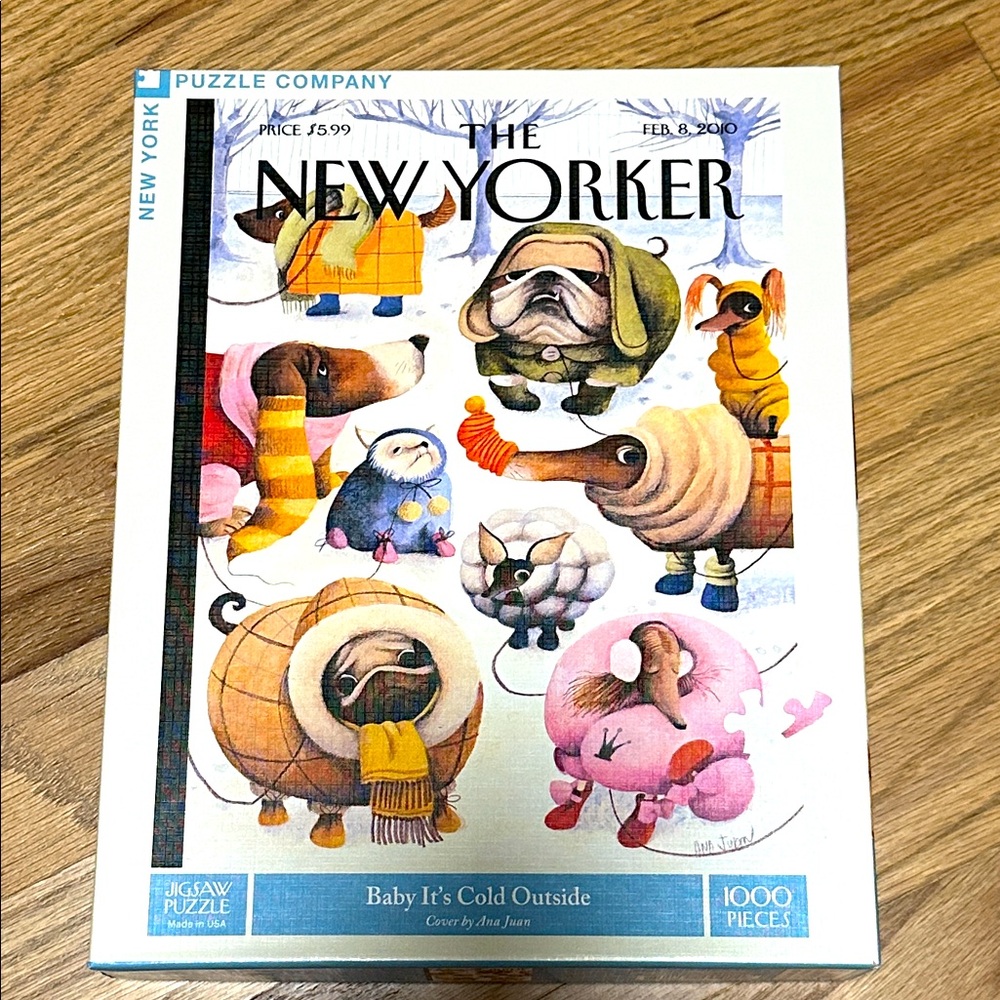 New York Puzzle Company Baby It’s Cold Outside 1000 piece Puzzle  *New in box